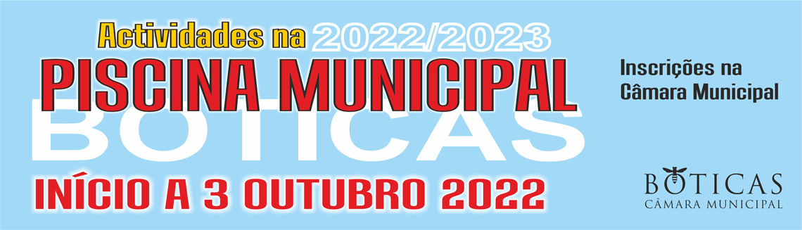 Atividades na Piscina Municipal 2022/23