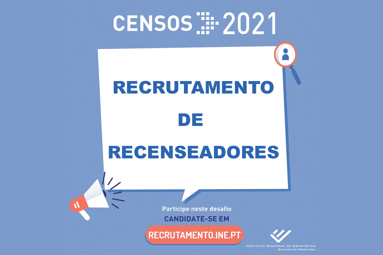 Censos 2021 | Recrutamento de Recenseadores