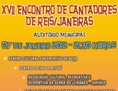 XVII Encontro de Cantadores de Reis/Janeiras no próximo dia 7 de Janeiro