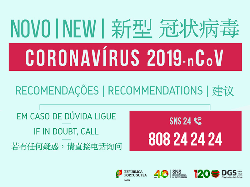 Recomendações sobre o Coronavírus (COVID-19)