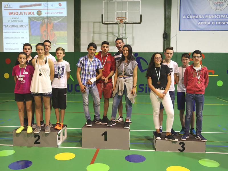Entrega de Prémios no âmbito do Desporto Escolar do Agrupamento de Escolas Gomes Monteiro