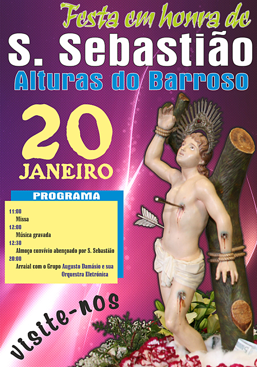 Festa em honra de S. Sebastio em Alturas do Barroso no prximo dia 20