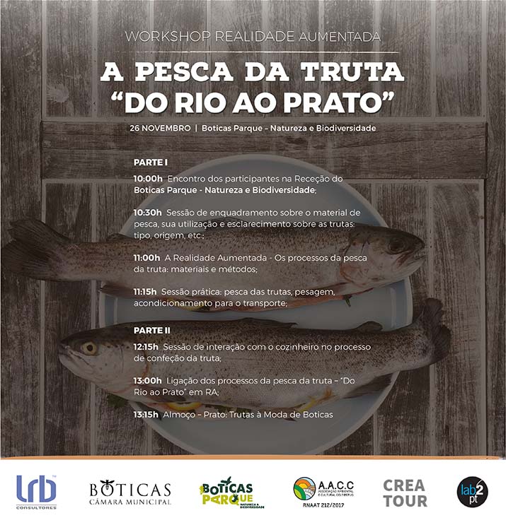 Workshop REALIDADE AUMENTADA: A PESCA DA TRUTA - DO RIO AO PRATO