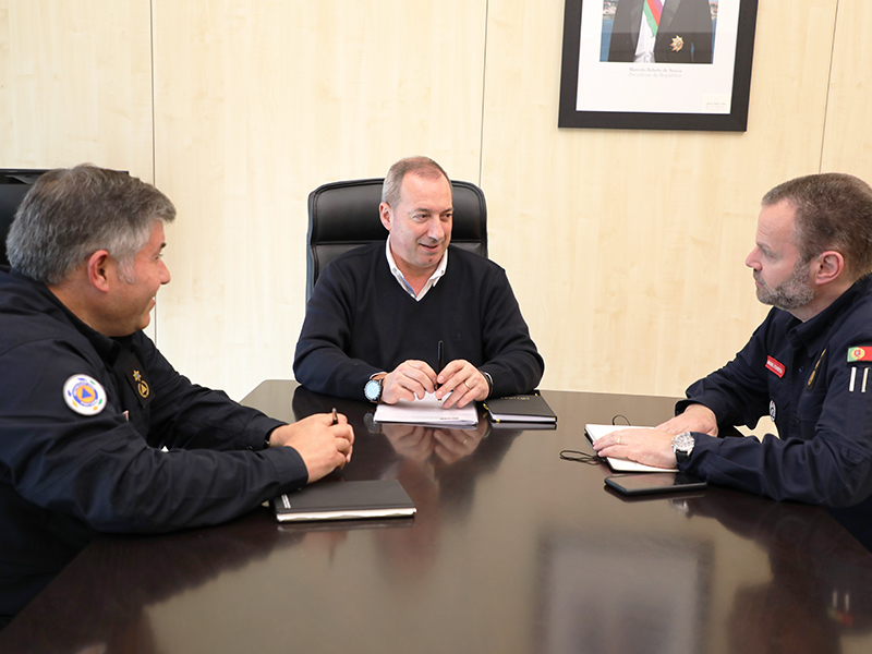 Presidente da Cmara recebeu Comandantes Operacionais Distritais da Proteo Civil