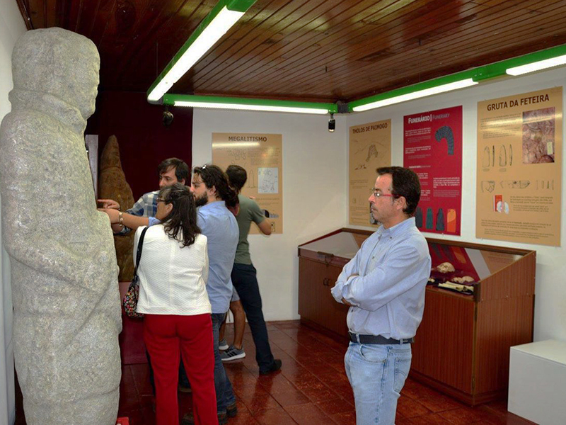 Esttua do Guerreiro Calaico em exposio na Lourinh