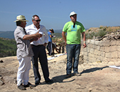 Presidente da Câmara visitou Escavações do Castro de Sapelos