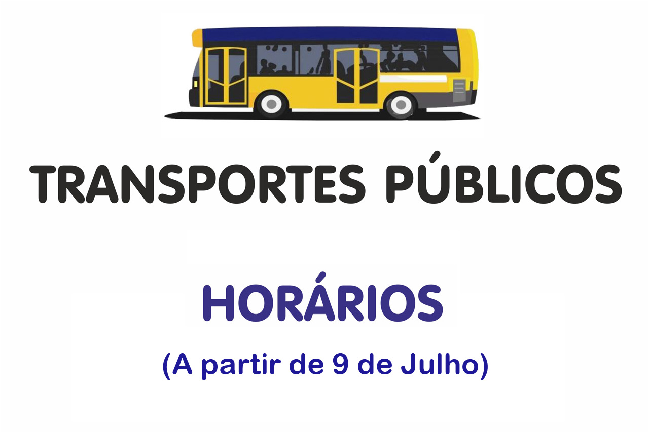 Transportes públicos de passageiros com novos horários a partir do dia 9 de julho