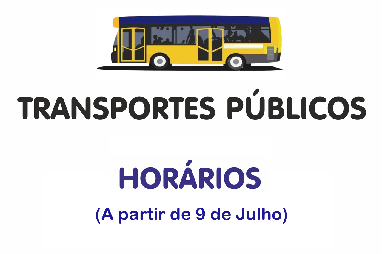 Transportes pblicos de passageiros com novos horrios a partir do dia 9 de julho