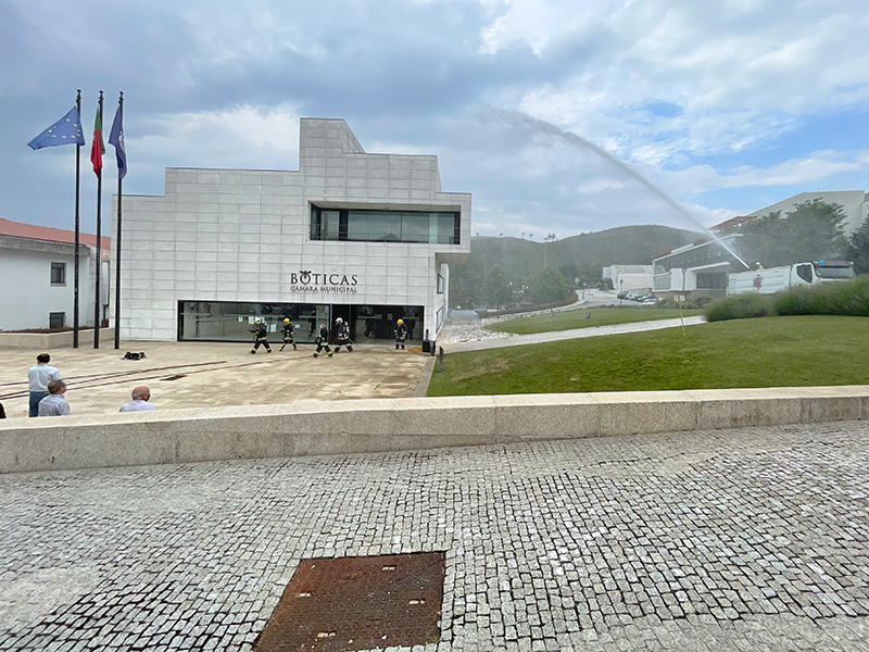 Simulacro de Incndio no edifcio da Cmara Municipal