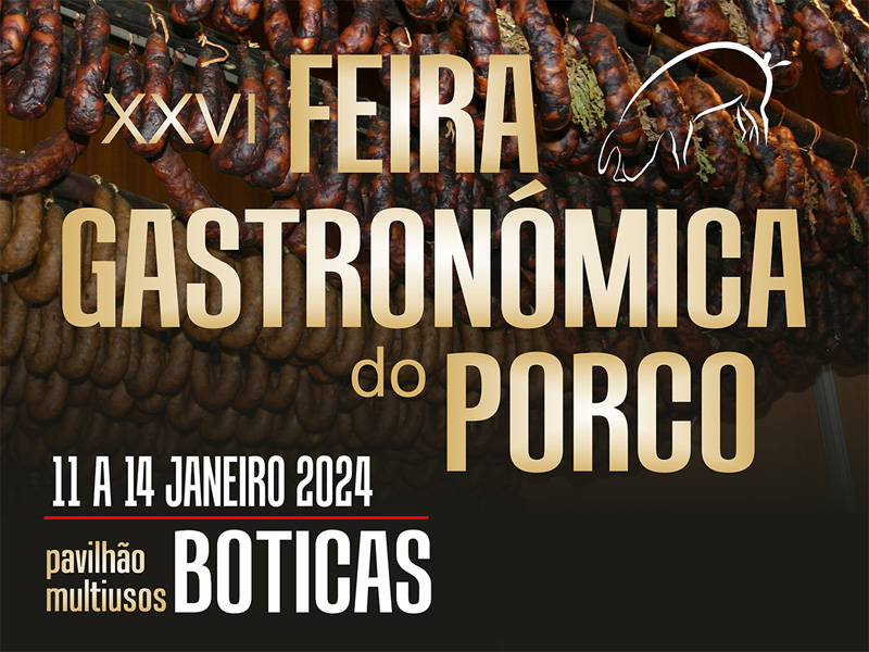 XXVI Feira Gastronmica do Porco realiza-se de 11 a 14 de janeiro 2024