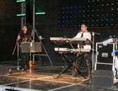 Carlos Gaspar e Rosa Gaspar no palco do “Verão em Festa 2011”