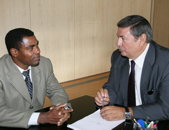Presidente do Distrito de Caué, São Tomé e Príncipe, visitou o Município de Boticas