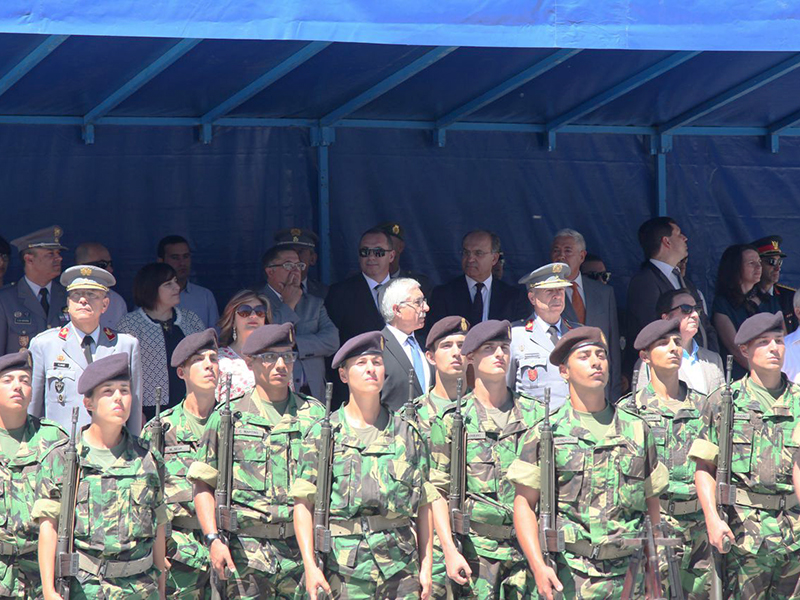 Presidente da Cmara presente no Juramento de Bandeira do RI 19