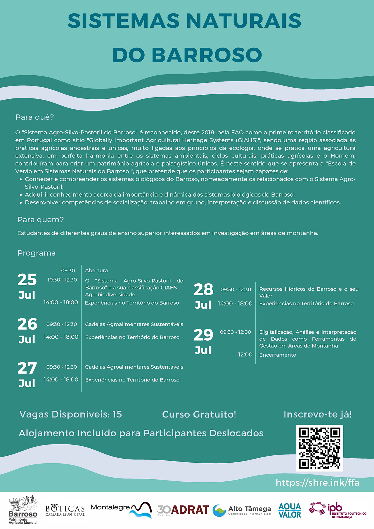 SusTEC Summer School - Sistemas Naturais do Barroso