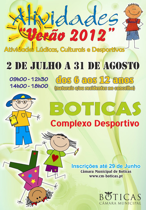 Atividades de Vero 2012 - Inscries