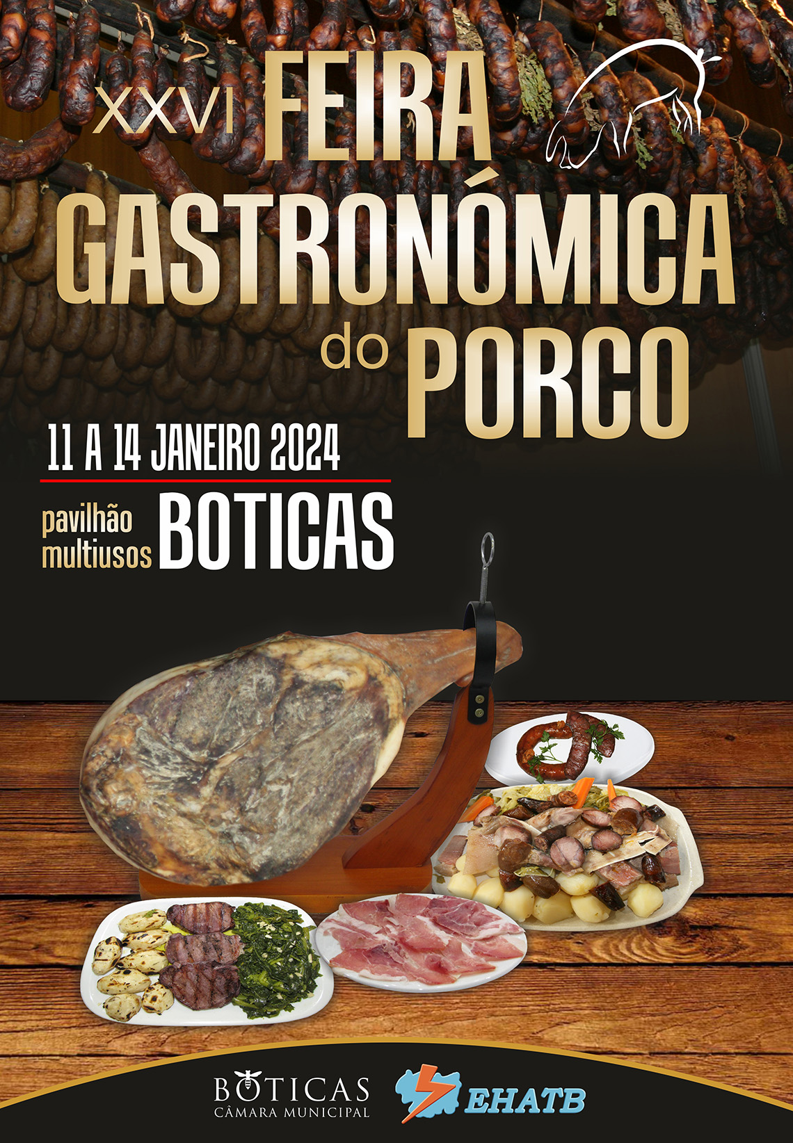 XXVI Feira Gastronmica do Porco realiza-se de 11 a 14 de janeiro 2024