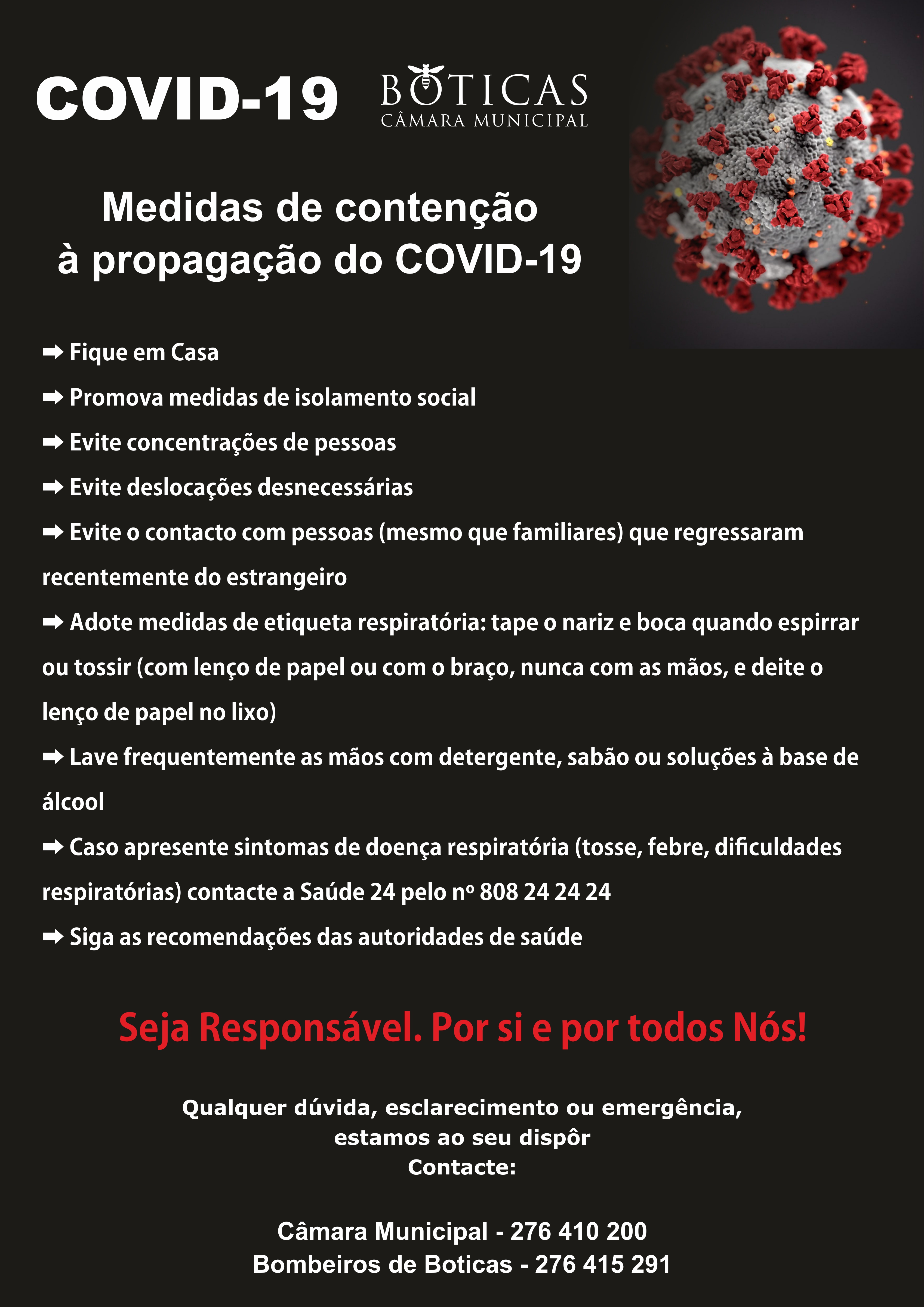 Medidas de contenção à propagação do COVID-19