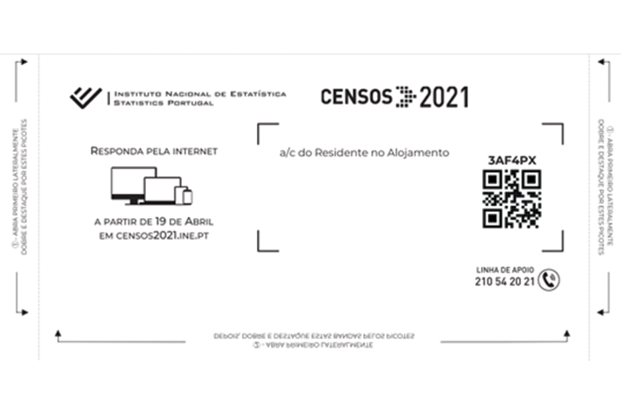 Censos 2021 | Resposta ao inqurito a partir do dia 19 de abril