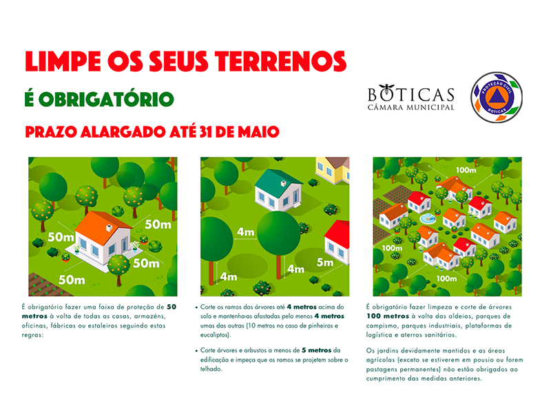 Prazo para a limpeza de terrenos termina a 31 de maio