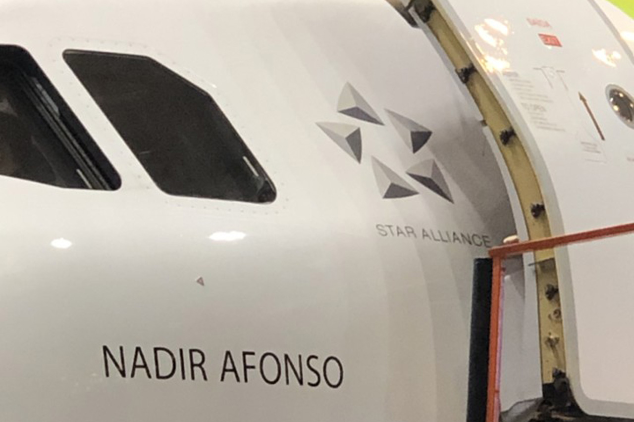 Novo avião da TAP baptizado com o nome de Nadir Afonso
