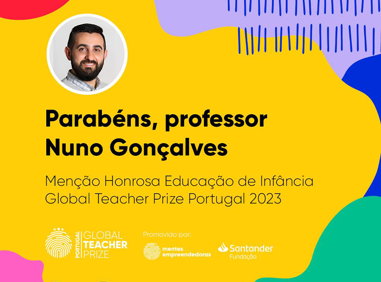 Nuno Gonçalves conquistou Menção Honrosa no Global Teacher Prize Portugal