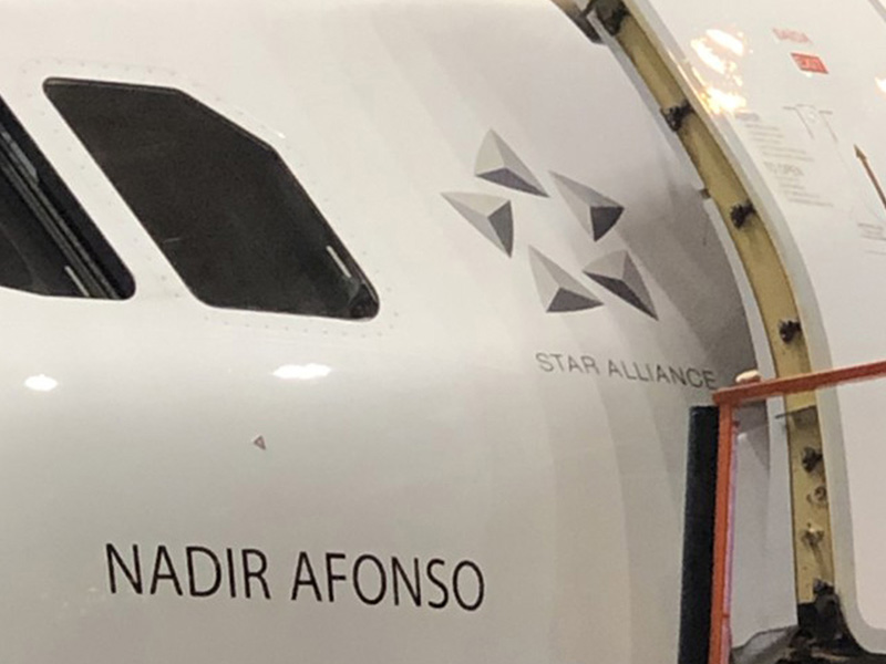 Novo avião da TAP baptizado com o nome de Nadir Afonso