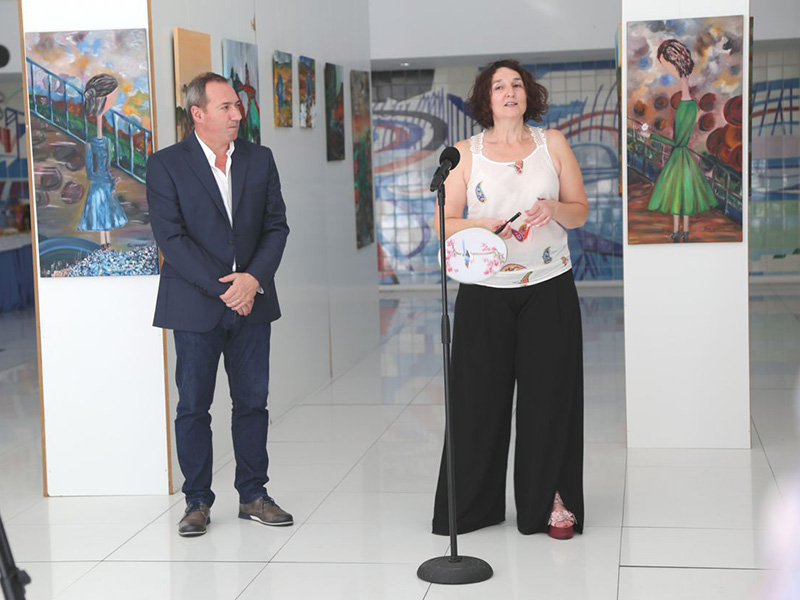 Inaugurao da exposio de pintura Terras Bravias