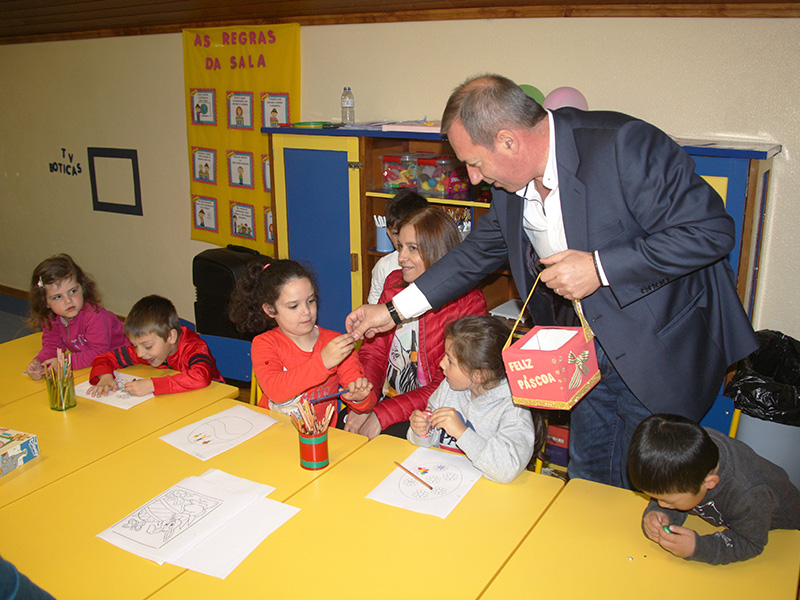 Presidente da Câmara visitou crianças das Atividades de Ocupação de Tempos Livres