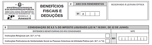 0,5% do IRS pode ser consignado a favor da Santa Casa da Misericrdia de Boticas