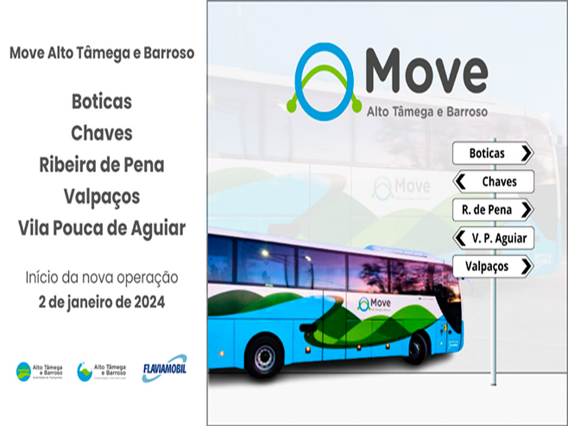 Flaviamobil inicia serviço de transportes no Concelho de Boticas a 2 de janeiro de 2024