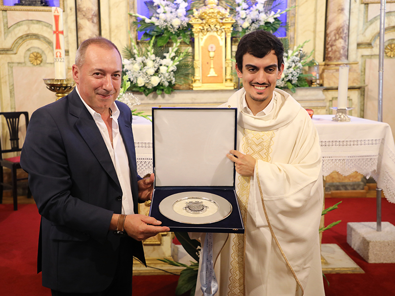 Presidente da Cmara participou em homilia celebrada pelo Padre Joo Paulo Silvino