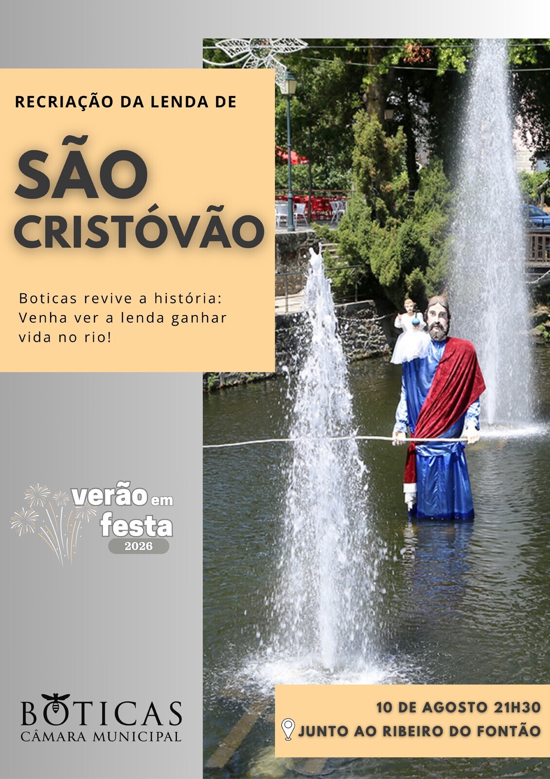 10 de agosto de 2026 Recriaçao da Lenda